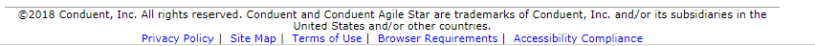 Copyright and Footer Links